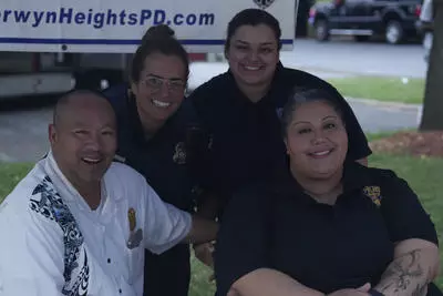 group photo of police officers at NNO