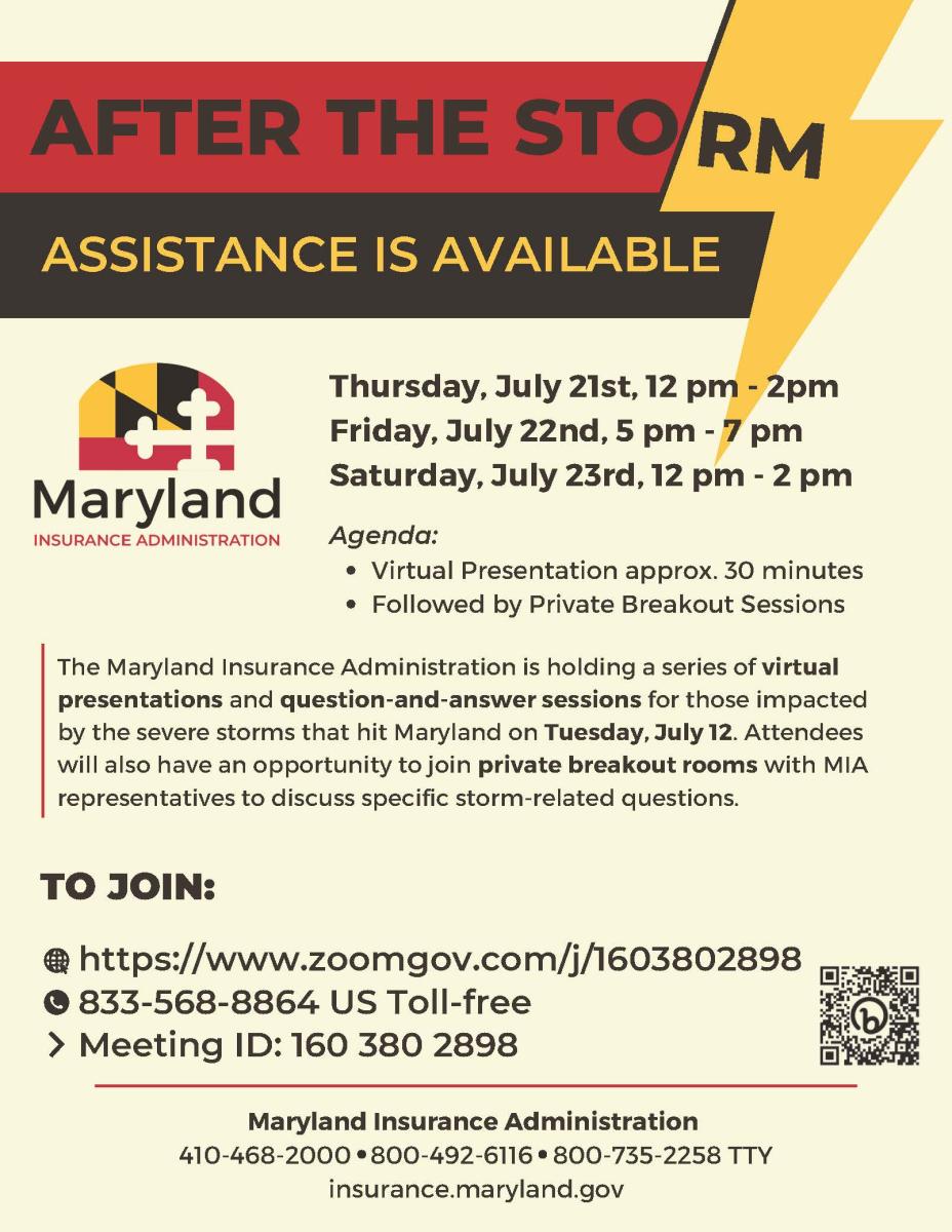 Maryland Insurance Administration information