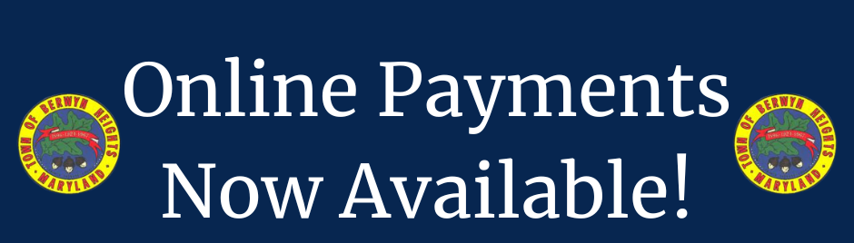 town seal and text Online Payments Now Available