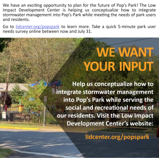 Pop's Park survey