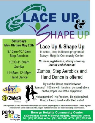 Lace Up and Shape Up Flyer