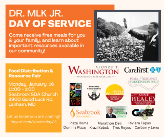 day of service flyer in English