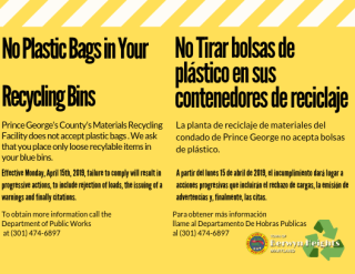 No Plastic Bags in Your Bins