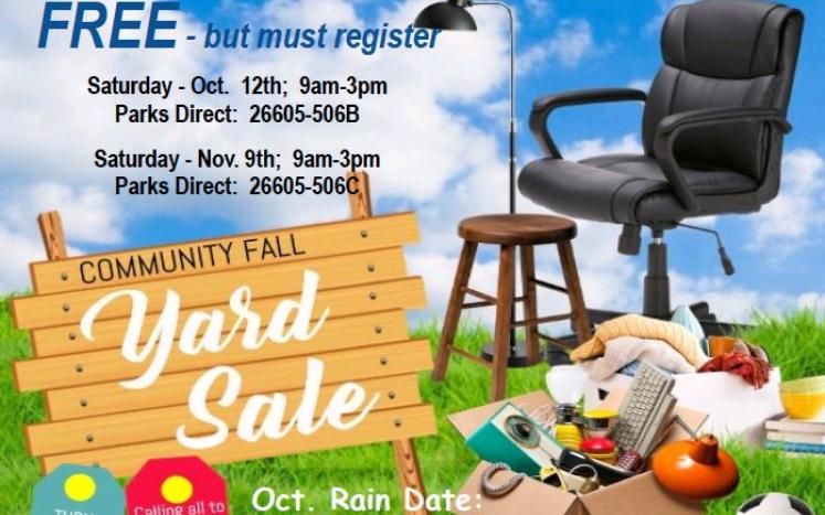 Fall 2019 Community Center Yard Sale