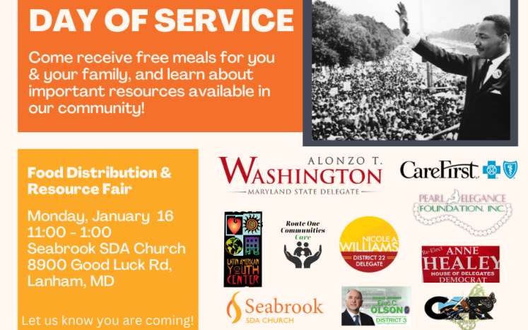 day of service flyer in English