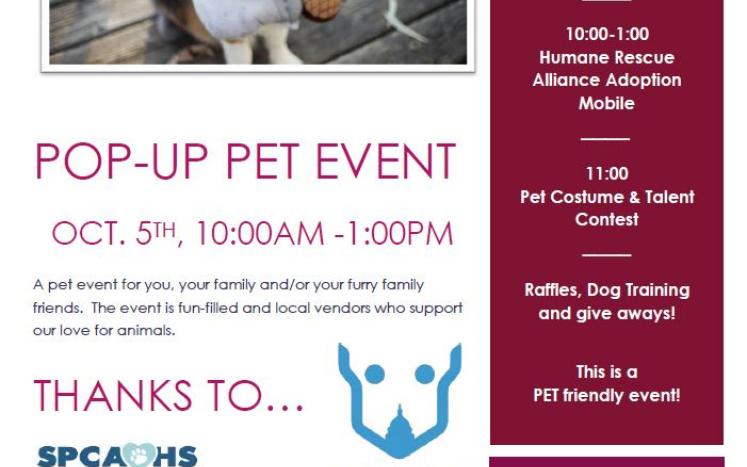 Pet Pop-Up Event
