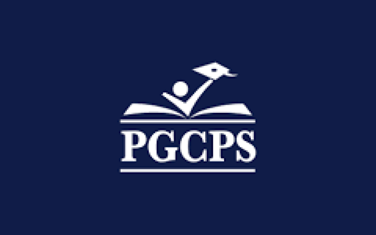 PGCPS logo on blue background
