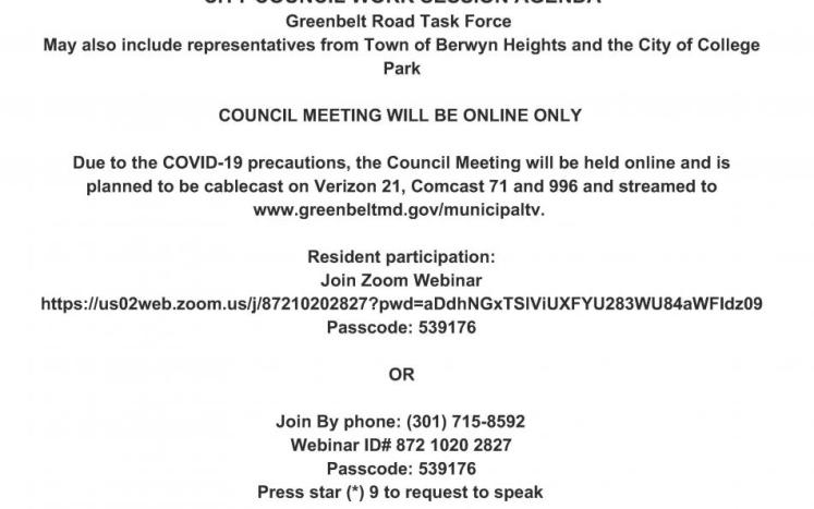 Greenbelt Road Task Force meeting